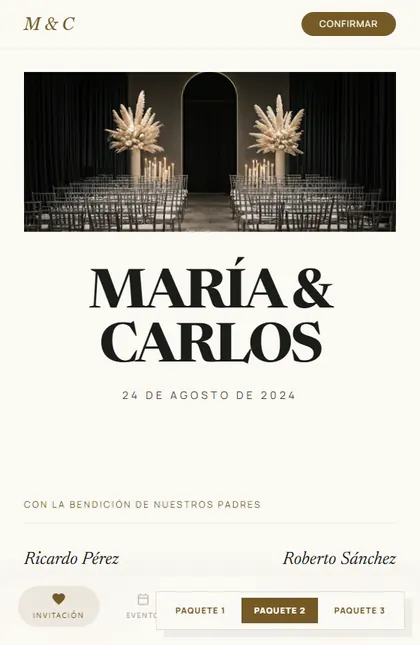 Diseño Boda Moderna