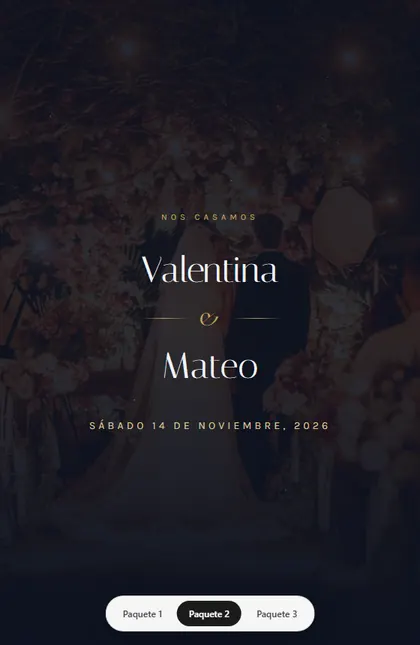 Diseño Boda Nocturna