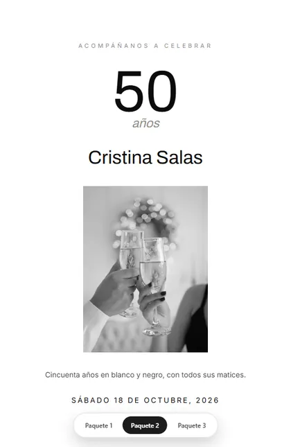 Diseño 50 Blanco y Negro