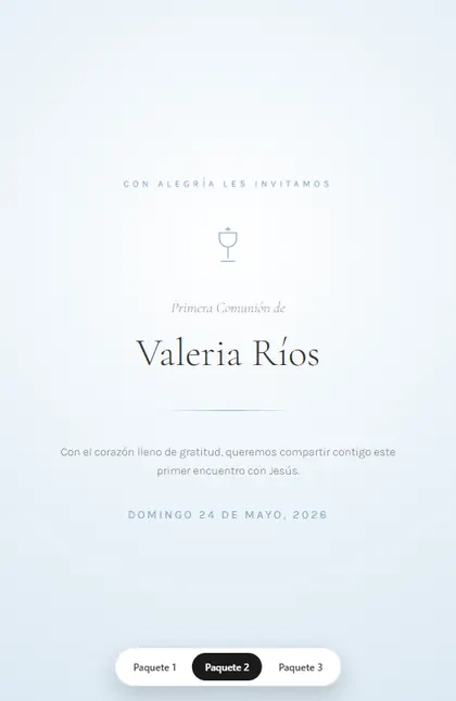 Diseño Comunión Luz