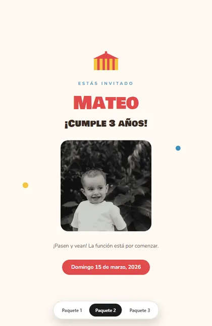 Diseño Infantil Circo