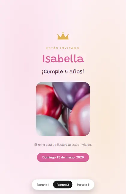 Diseño Infantil Princesa