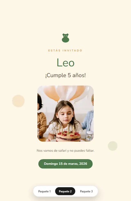 Diseño Infantil Safari